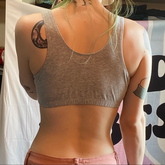 Grey Pullover Lounge Bra - Picture 2 of 5